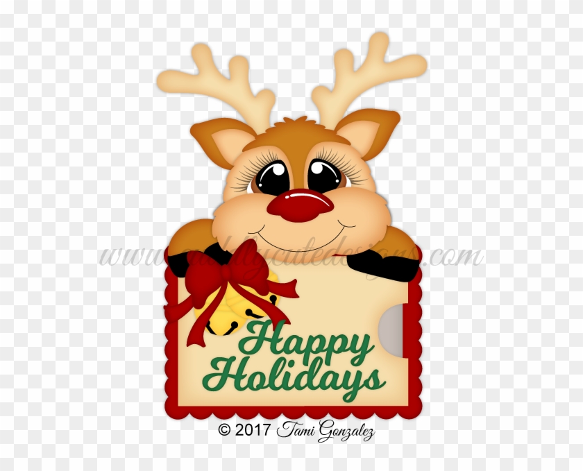Reindeer Gift Card Holder - Cartoon #1638448