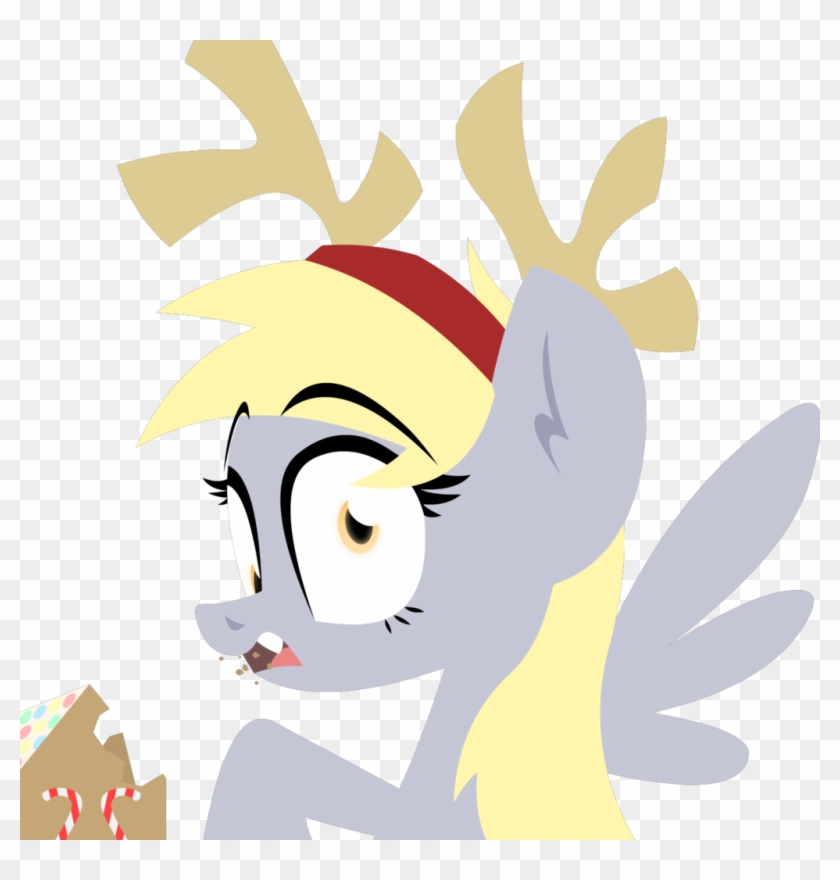 Zvn, Candy Cane, Christmas, Derp, Derpy Hooves, Eating, - Cartoon #1638559