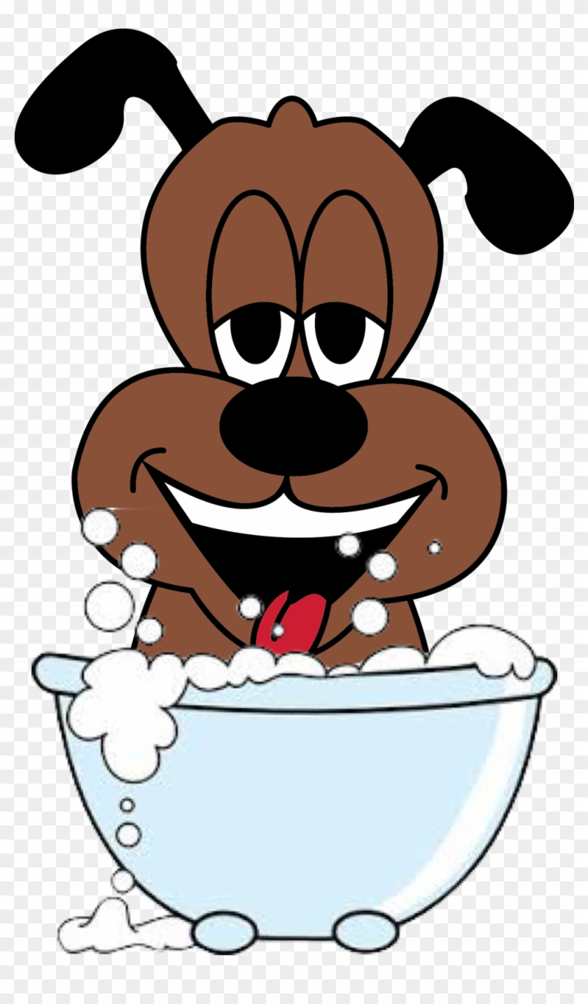 Dog Taking A Bath Clipart - Cartoon Bathtub With Bubbles #1638594