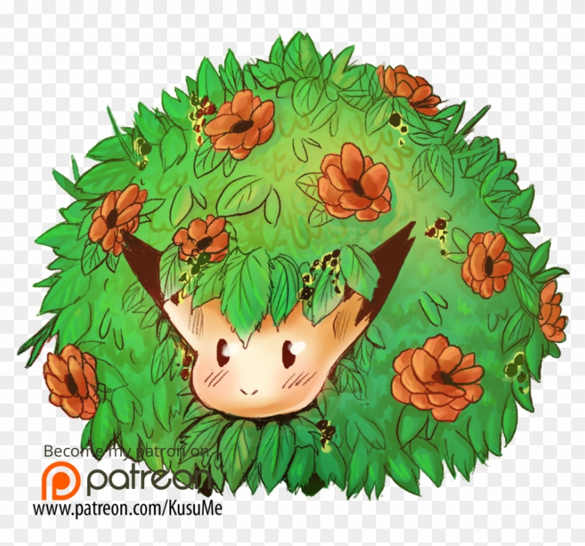 Cute Bush Creature By Kekskruemelart - Patreon #1638646