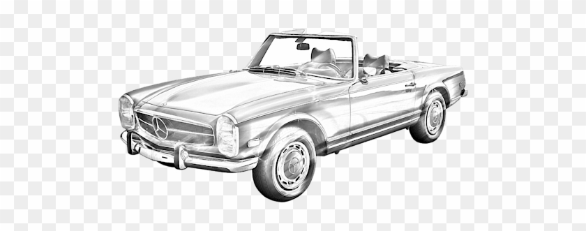 600 X 400 3 0 - Drawing Mercedes 280 Art #1638777