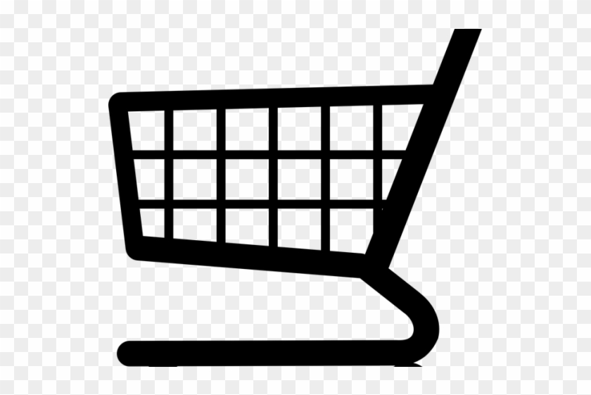 Trolley Clipart Vector - Shopping Trolley Line Art #1638798