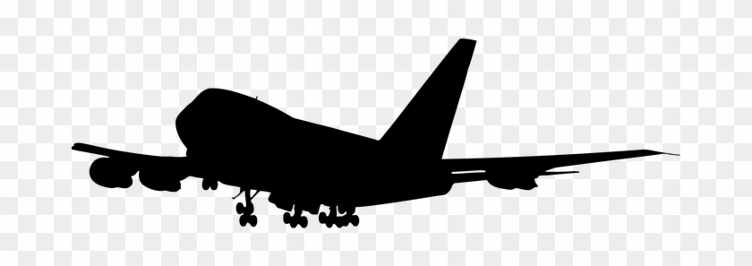Jumbo Jet, Airplane, Aeroplane, Vehicle - Airplane Silhouette Png #1638980