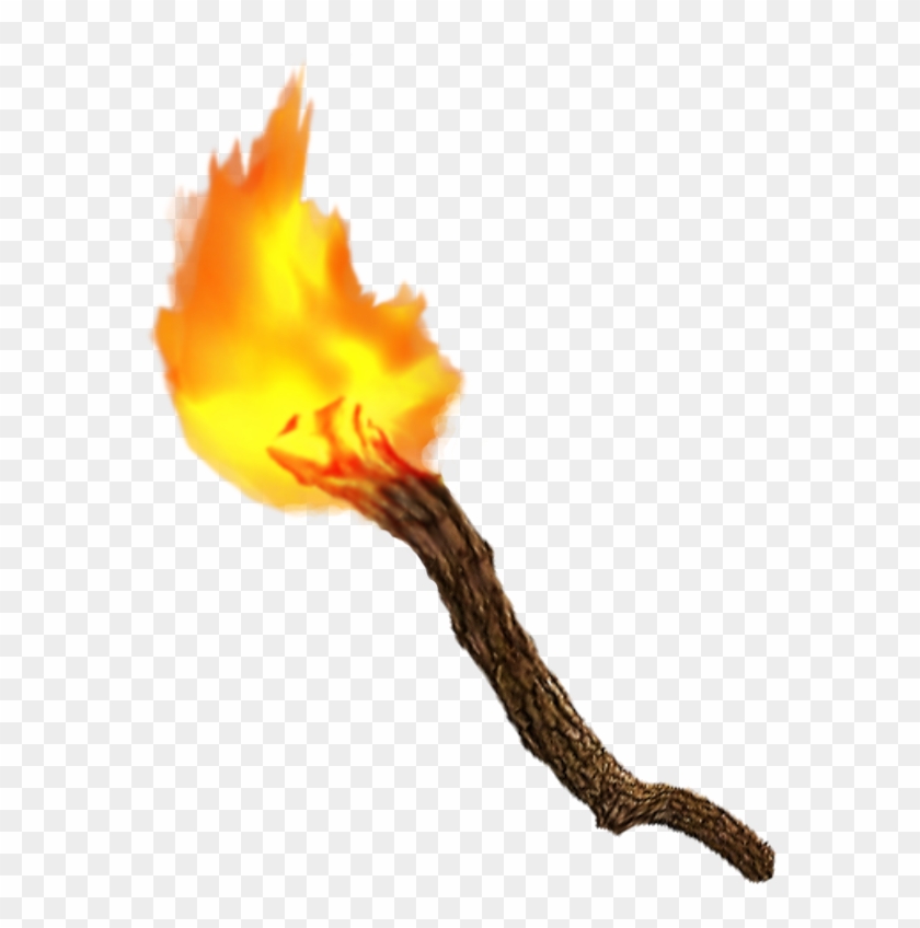 Torch Clipart Survivor - Wooden Fire Torch Png #1638987