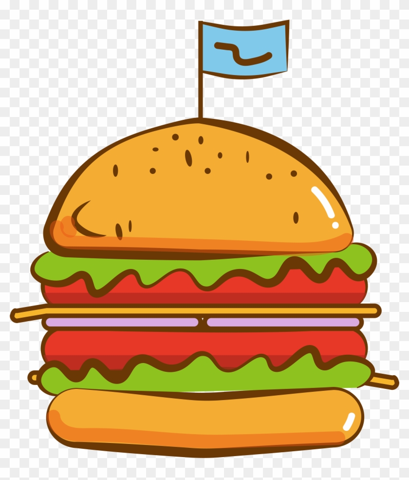 Burger Fast Food Cuisine Png And Vector Image - Burger Fast Food Cuisine Png And Vector Image #1639045