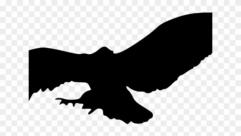 Vulture Clipart Flying - Silhouette Of Owls Flying #1639212