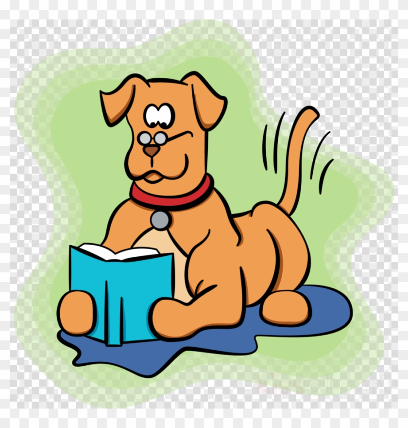 Cartoon Dog Reading Clipart Dog Lent - Beer Top View #1639307