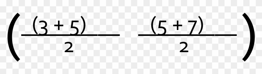 Midpoint Formula Calculator Transparent Background - Number #1639395