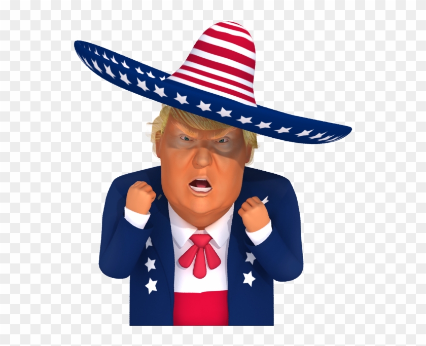 #trumpstickers Angry Mexican Trump 3d Caricature - Angry Mexican #1639633