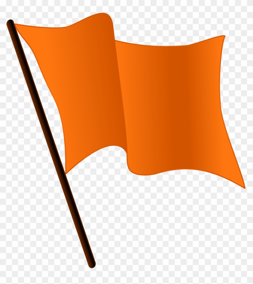 Best Free Colour Flag Clipart Library - Orange Flag Png #1639755