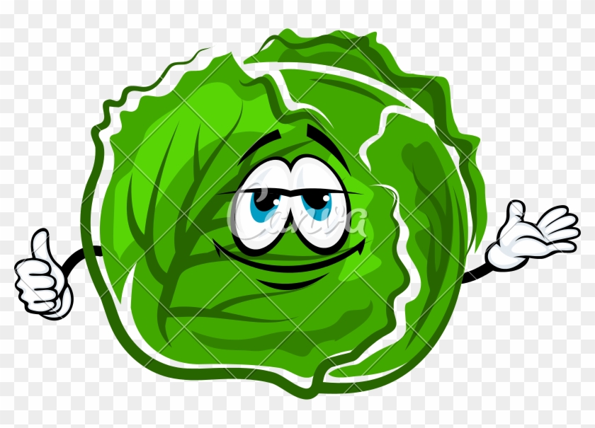 Lettuce Character Icons By Canva - Vegetable #1639920