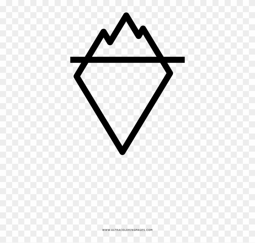 Iceberg Coloring Page - Line Art #1639930