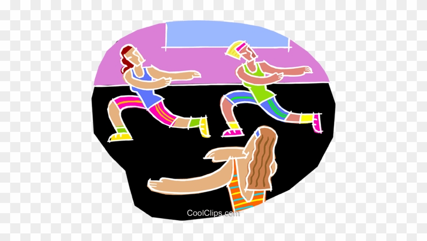 Chalk Style, Exercise Workout Royalty Free Vector Clip - Aerobics #1640068