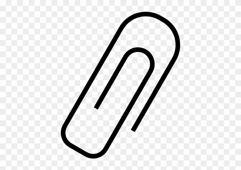 Paper Clip Free Icon - Line Art #1640087