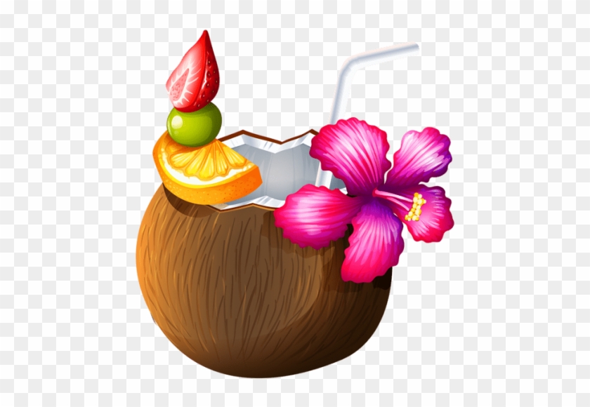Free Png Download Exotic Coconut Cocktail Clipart Png - Coconut Drink Clipart Png #1640097