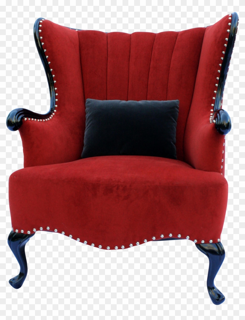 Vintage Channel Wing Back Chair For Sale Decoartimport@gmail - Gothic Furniture Png Red #1640109