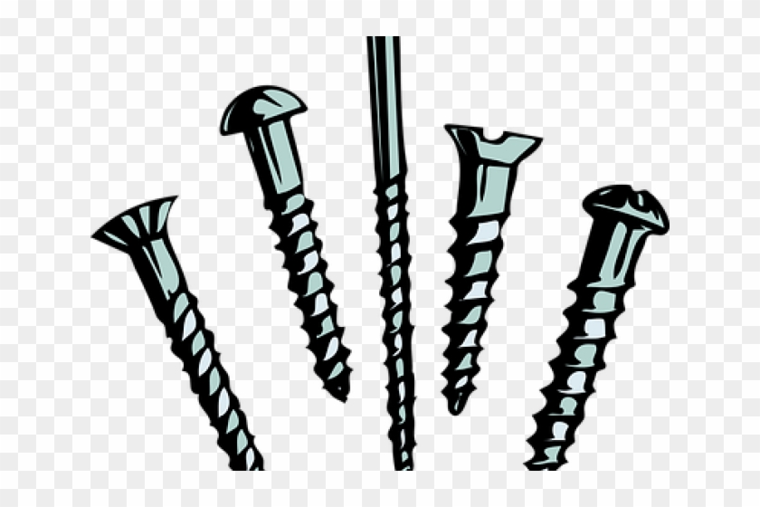 Hammer Clipart Nail Screw - Materials Attracted By Magnets #1640185