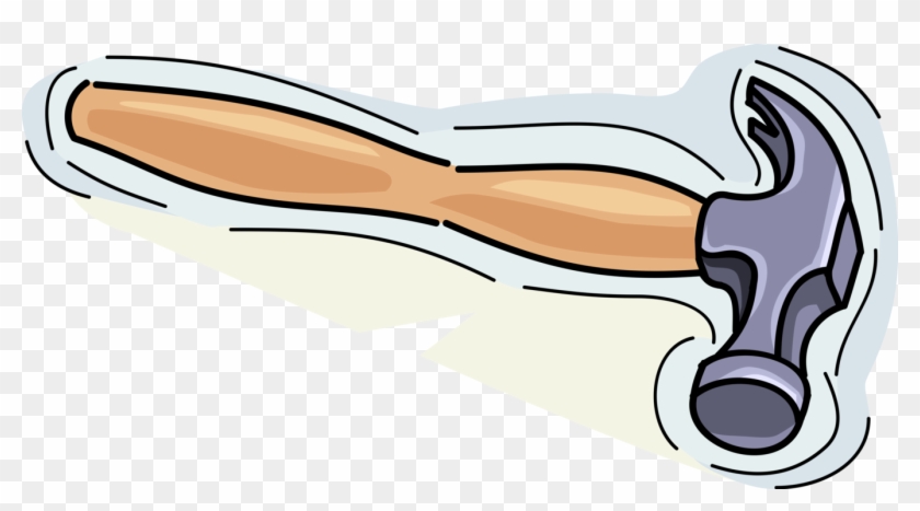 Vector Illustration Of Claw Hammer Hand Tool Used To - Illustration #1640200