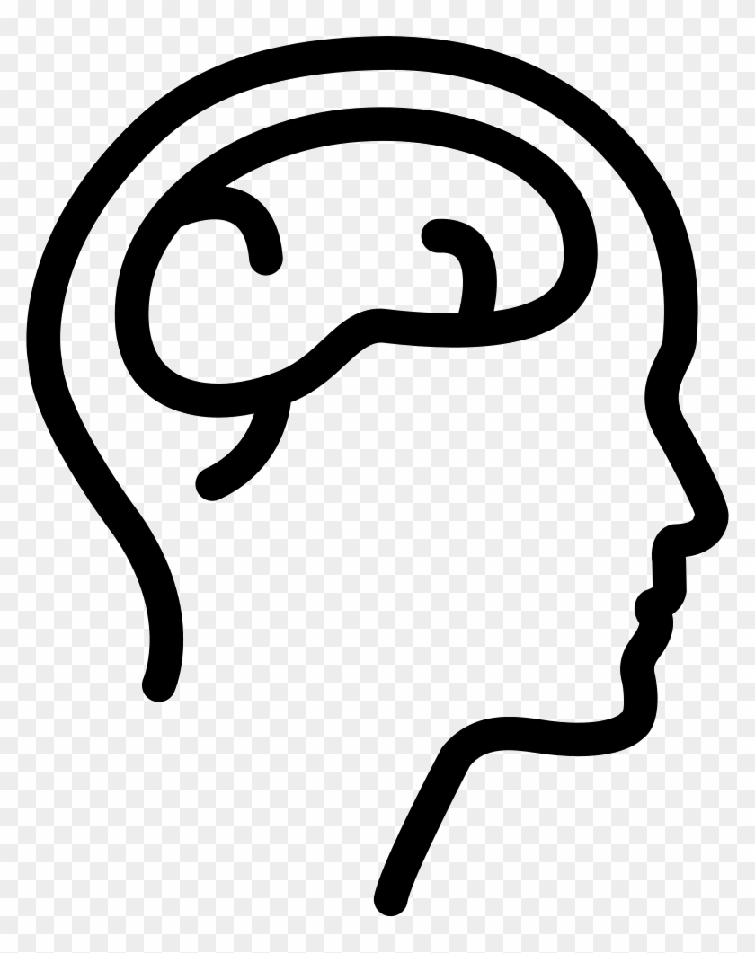 Brains Png - Side View Of Head With Brain #1640207