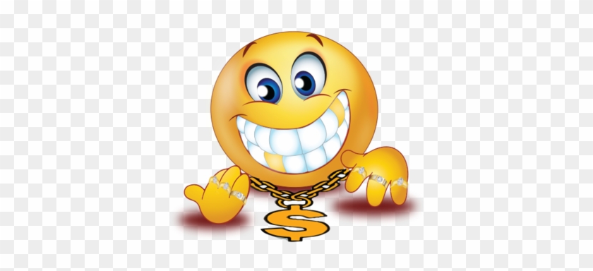 Rich Man Golden Teeth - Emoji Smile With Gold Teeth #1640227