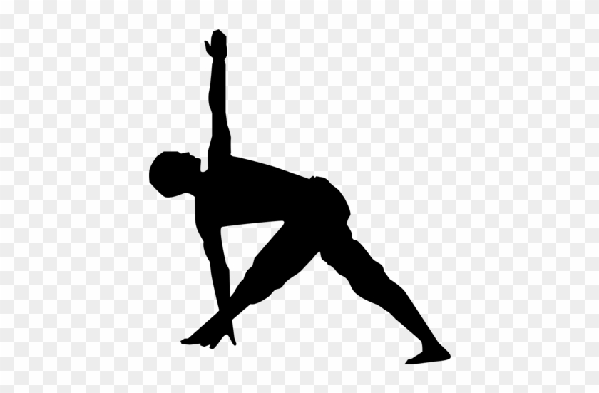 La Postura De Yoga Que Muestra Este Vinilo Decorativo - Posturas De Yoga Siluetas #1640276