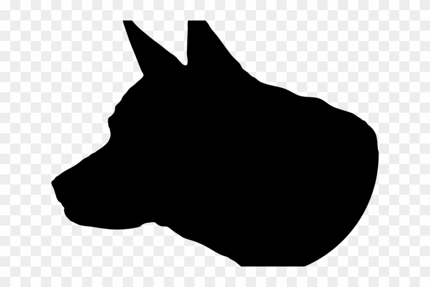 Husky Clipart Head Silhouette - Silhouettes Of Dogs Head #1640300
