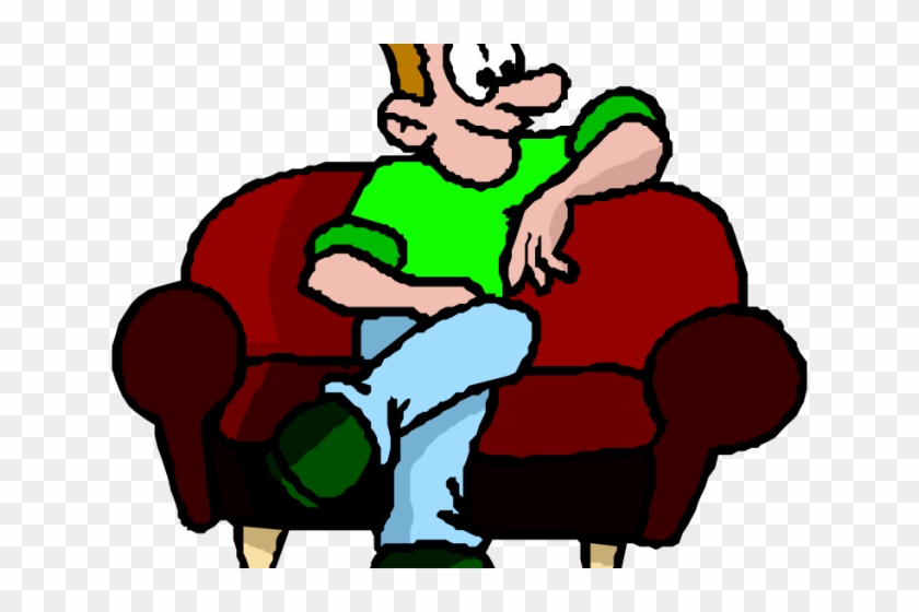 Sofa Clipart Old Couch - Person Sitting On Couch Clipart #1640309