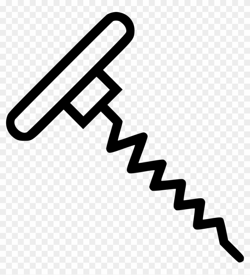 Corkscrew Wine Tool Bottle Opener Comments - Corkscrew Line Png #1640536