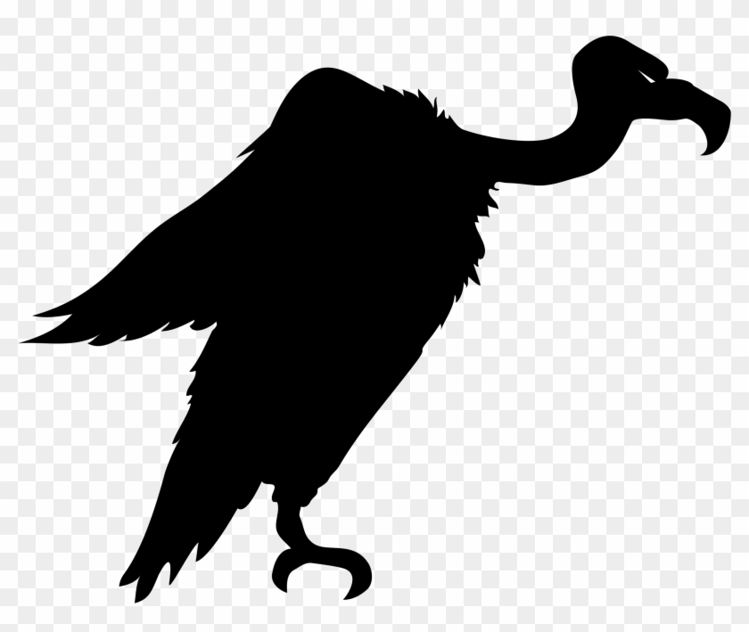 Bird Clip Art Animal Silhouettes - Silhouette Of A Vulture #1640644