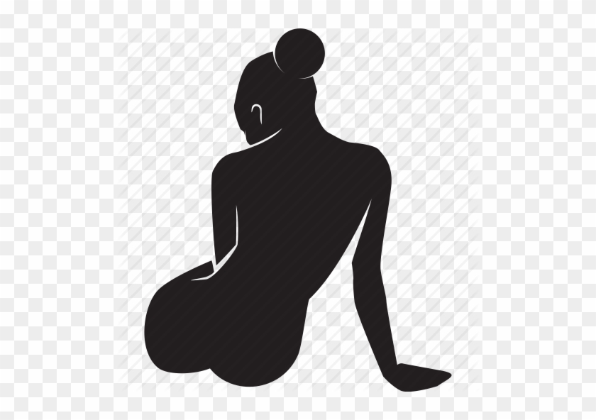 512 X 512 1 - Transparent Woman Silhouette Sitting #1640657