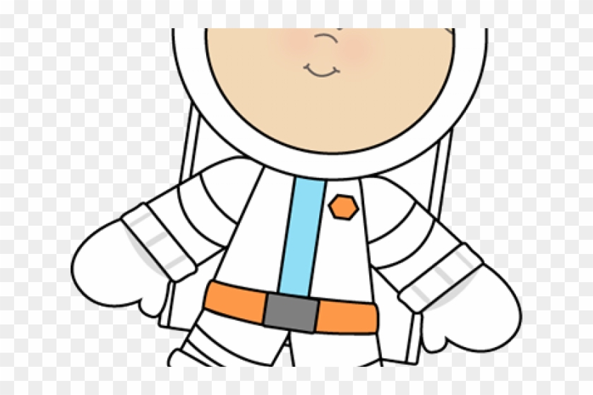 Space Clipart Boy - Boy Astronaut Coloring Page #1640708