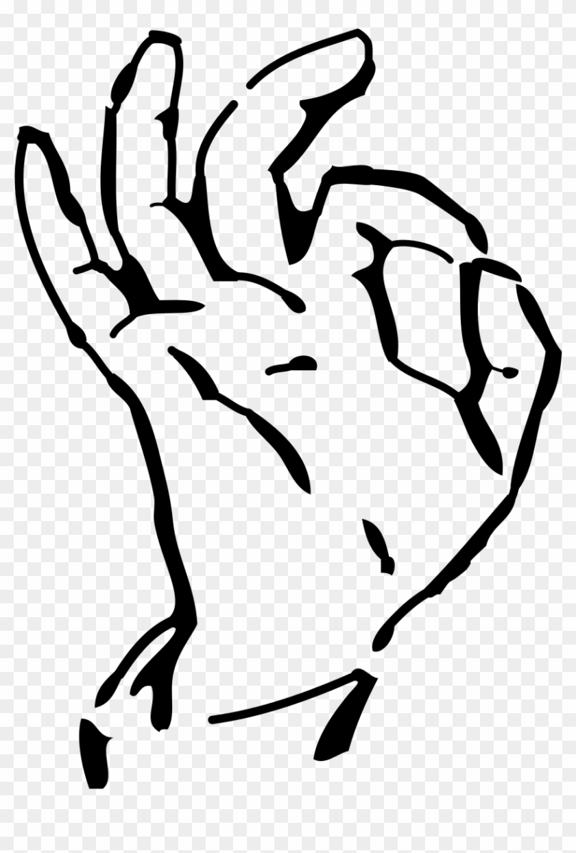 Fingers Clipart Zero - Ok Hand Sign No Background #1640808