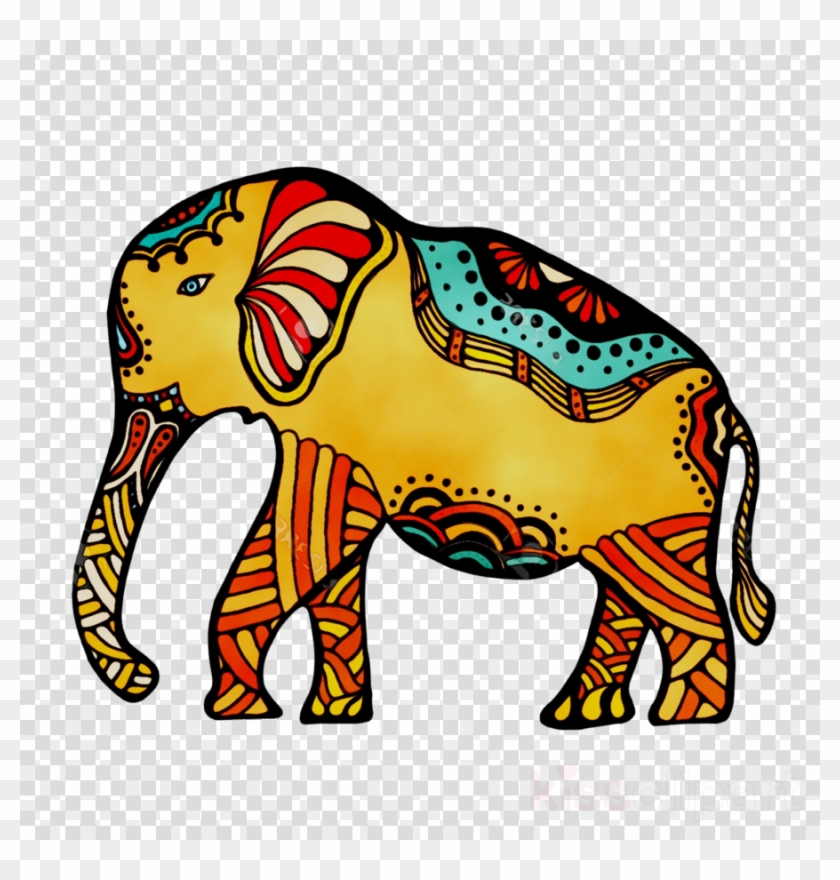 Indian Elephant Clipart Indian Elephant African Elephant - Indian Elephant #1640848