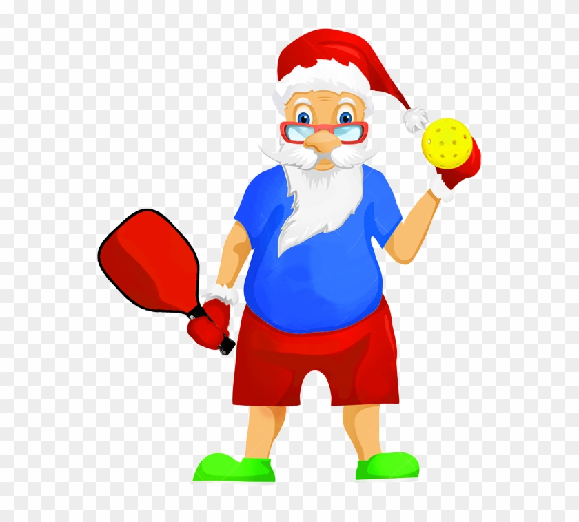 Sacramento Dinkers - Santa Claus Playing Tennis #1640937
