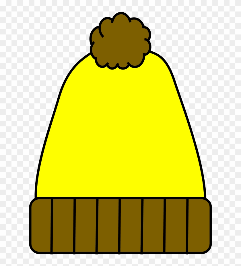 Hat, Winter, Yellow, Style 3, - Hat, Winter, Yellow, Style 3, #1641014