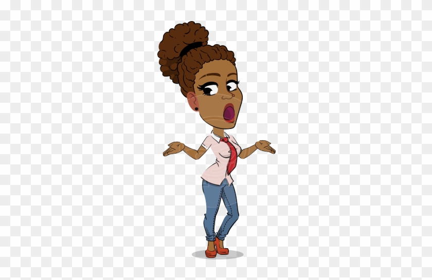 Flat Cartoon African American Girl - Cartoon - Free Transparent PNG Clipart Images Download Flat Cartoon African American Girl - Cartoon - Free Transparent PNG Clipart Images Download