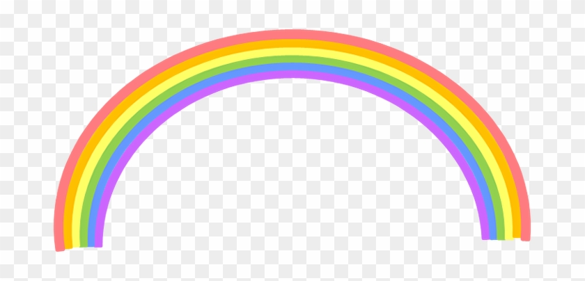 Sky To Pink Rainbow - Rainbow Clipart #1641175