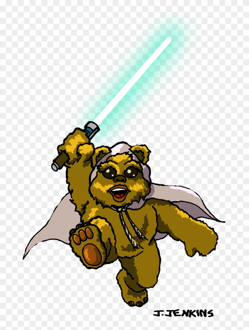 Ewok Jedi Jim On Deviantart Png Jedi Clipart Bear - Jedi Ewok #1641372