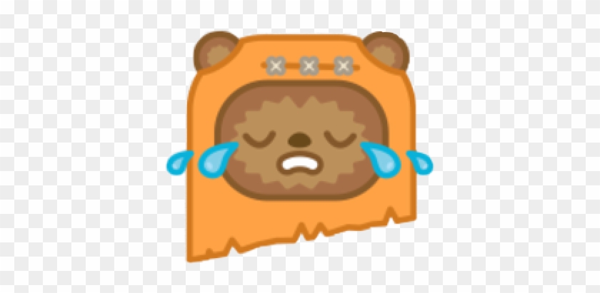 Sticker Ewok Cryemoji Cute Starwars Freetoedit - Ewok Emoji #1641376