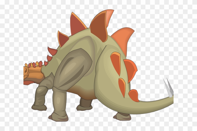 Rear Clipart Look Back - Stegosaurus Dinosaur #1641431