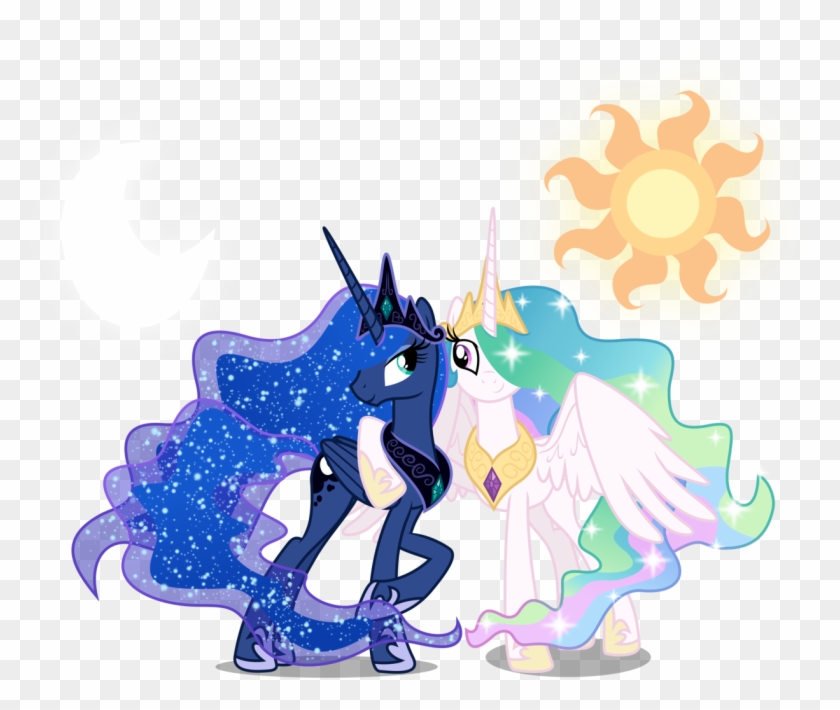 Absurd Res, Alicorn, Artist - Princess Celestia And Luna Older #1641471