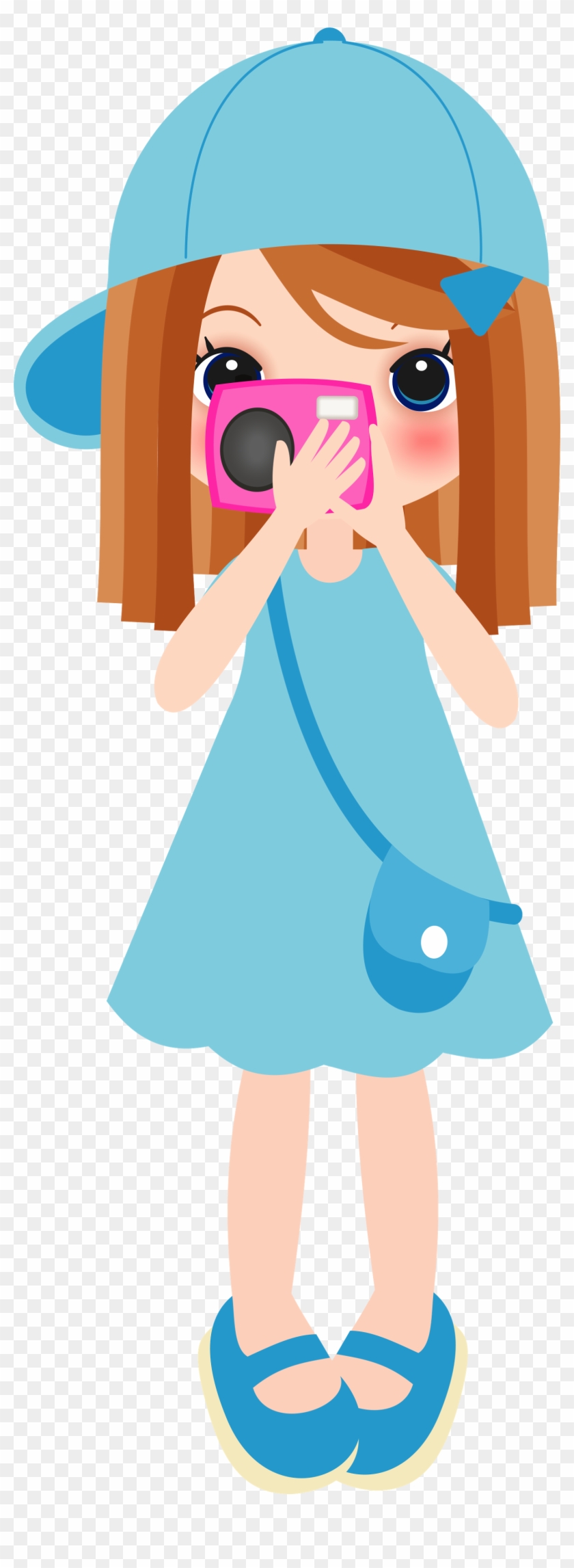 Craft Images, Girl Cartoon, Kids Christmas, Art Girl, - Clip Art Girl With Camera #1641762