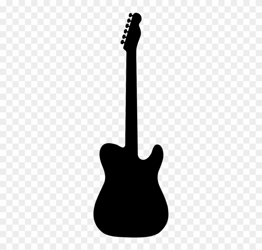 Silhouettes Of Decorative Electric Guitars Vector - Silueta De Instrumentos Musicales #1641835