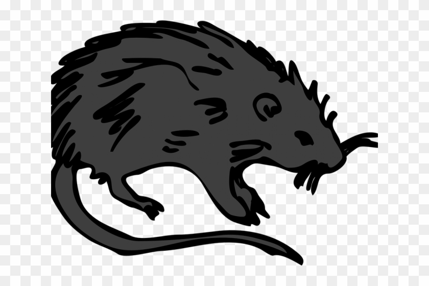 Death Clipart Black Plague - Rat Clip Art #1641905
