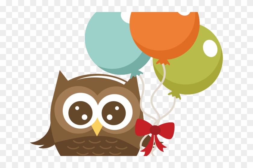 Owl Clipart Cheerleader - Transparent Birthday Owl Clipart #1641954