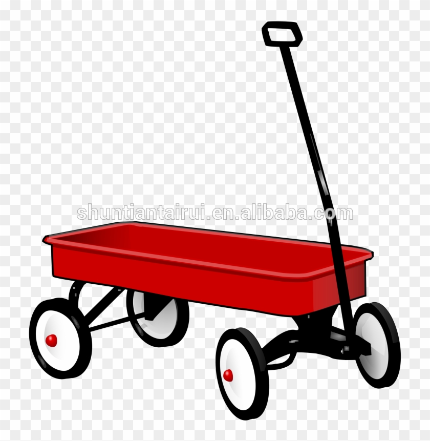 Wheels And Axle Push - Red Wagon Clipart #1641956