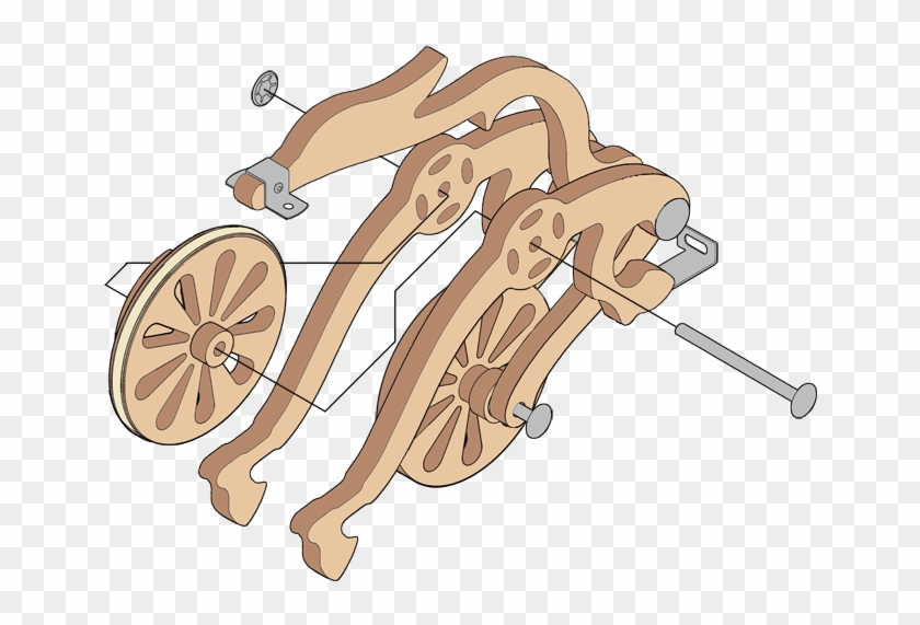Attach Main Wheel Assembly To Wheel Assembly 2 Using - Cartoon #1641961