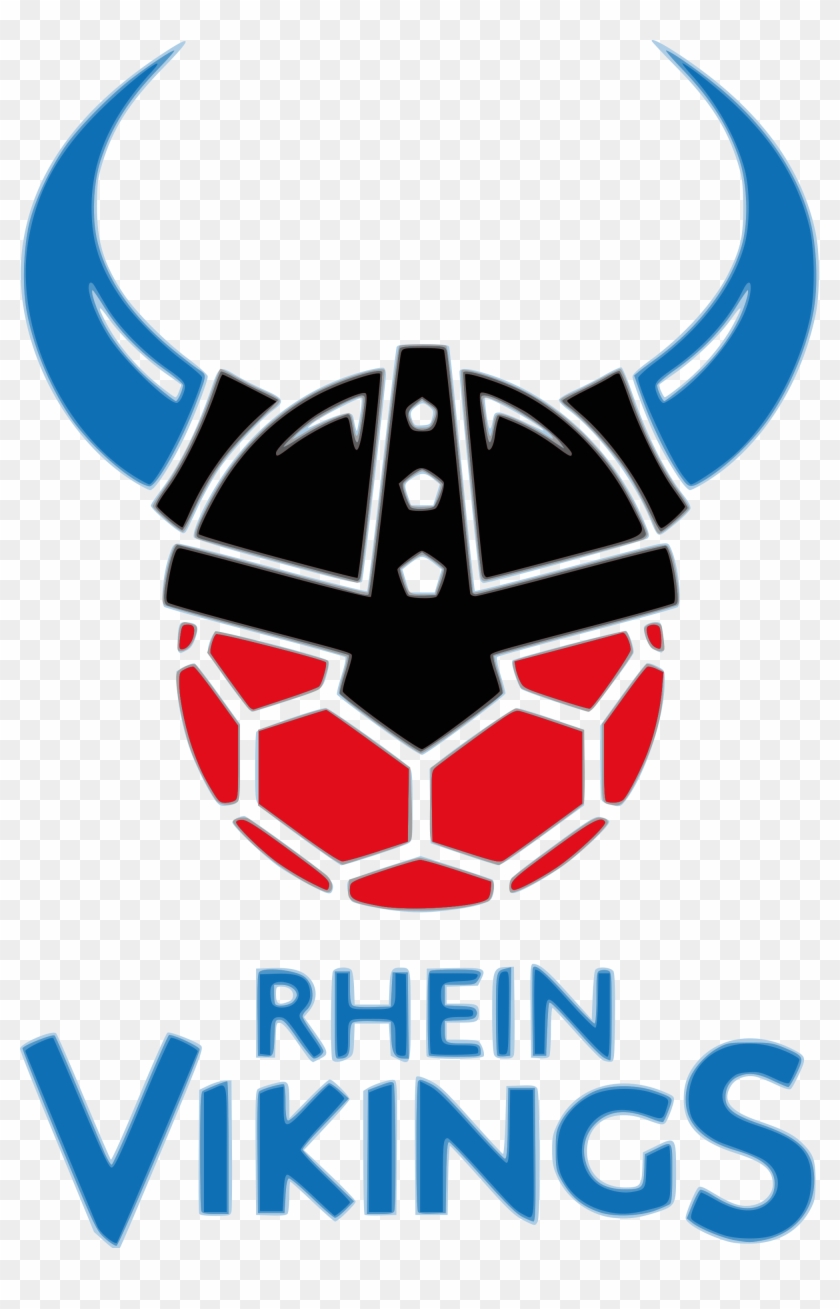 Clip Art Black And White Stock Datei Hc Rhein Vikings - Rhein Vikings Logo #1642010