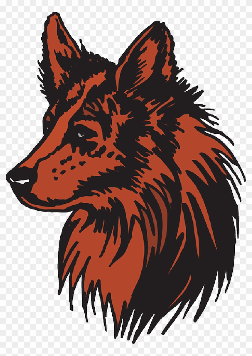 Coyote Head Clip Art - Cabeza De Zorro Png #1642042