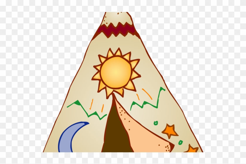 Aztec Clipart Teepee - Native American Teepee Clipart #1642199